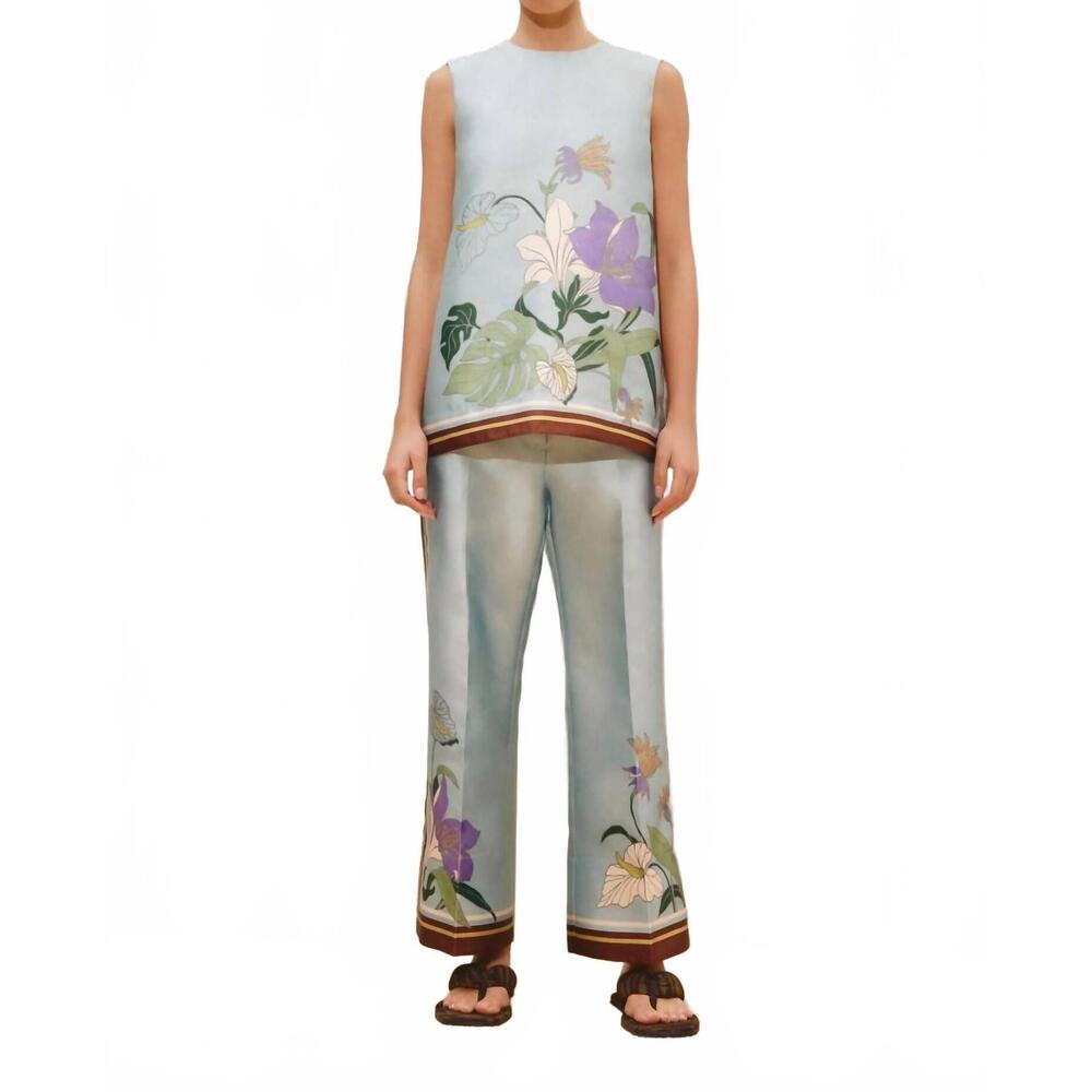 NEW ALEMAIS alfie sleeveless top in ice blue